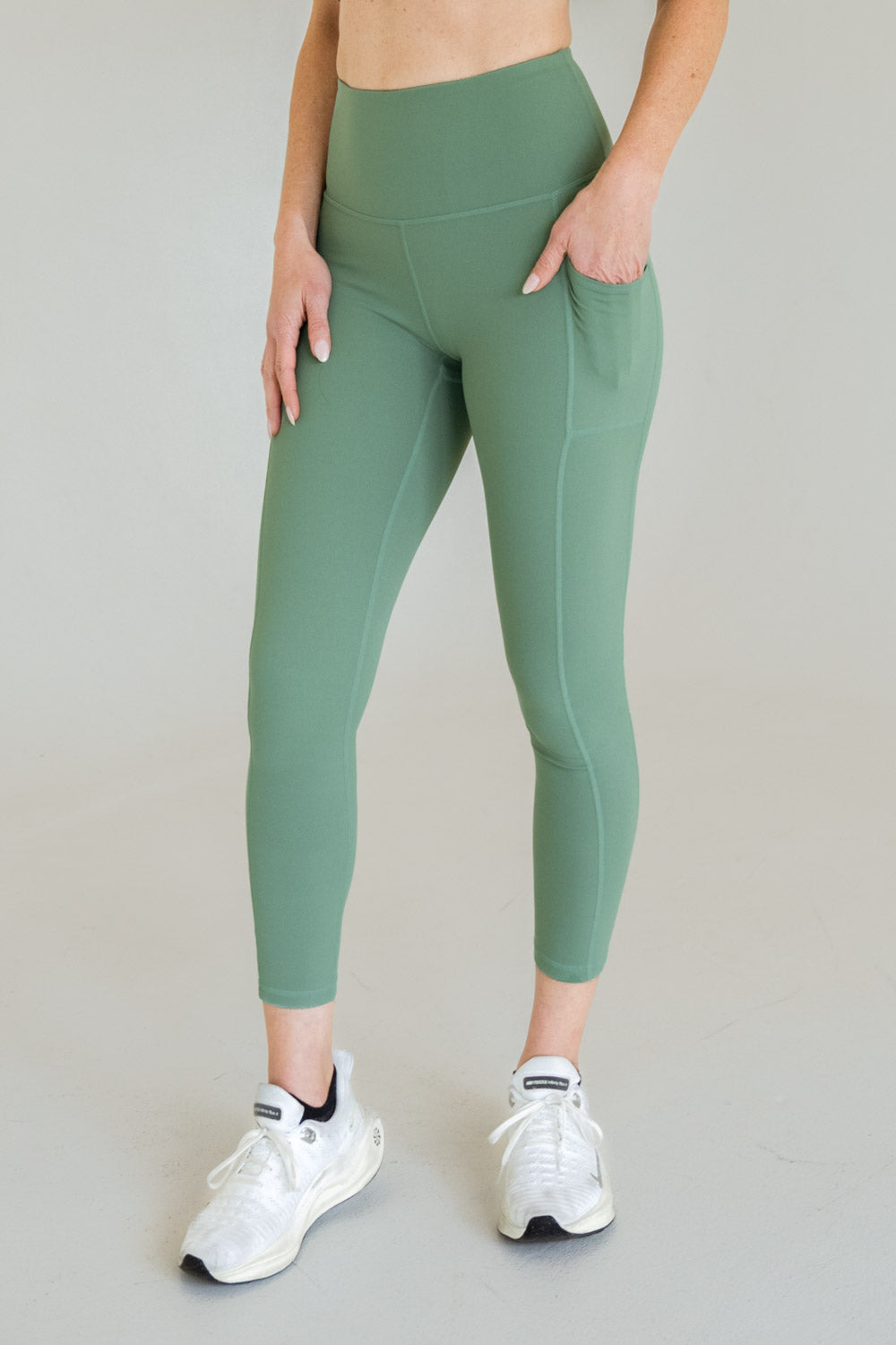 Vista Air Pocket Leggings - Forest Olive