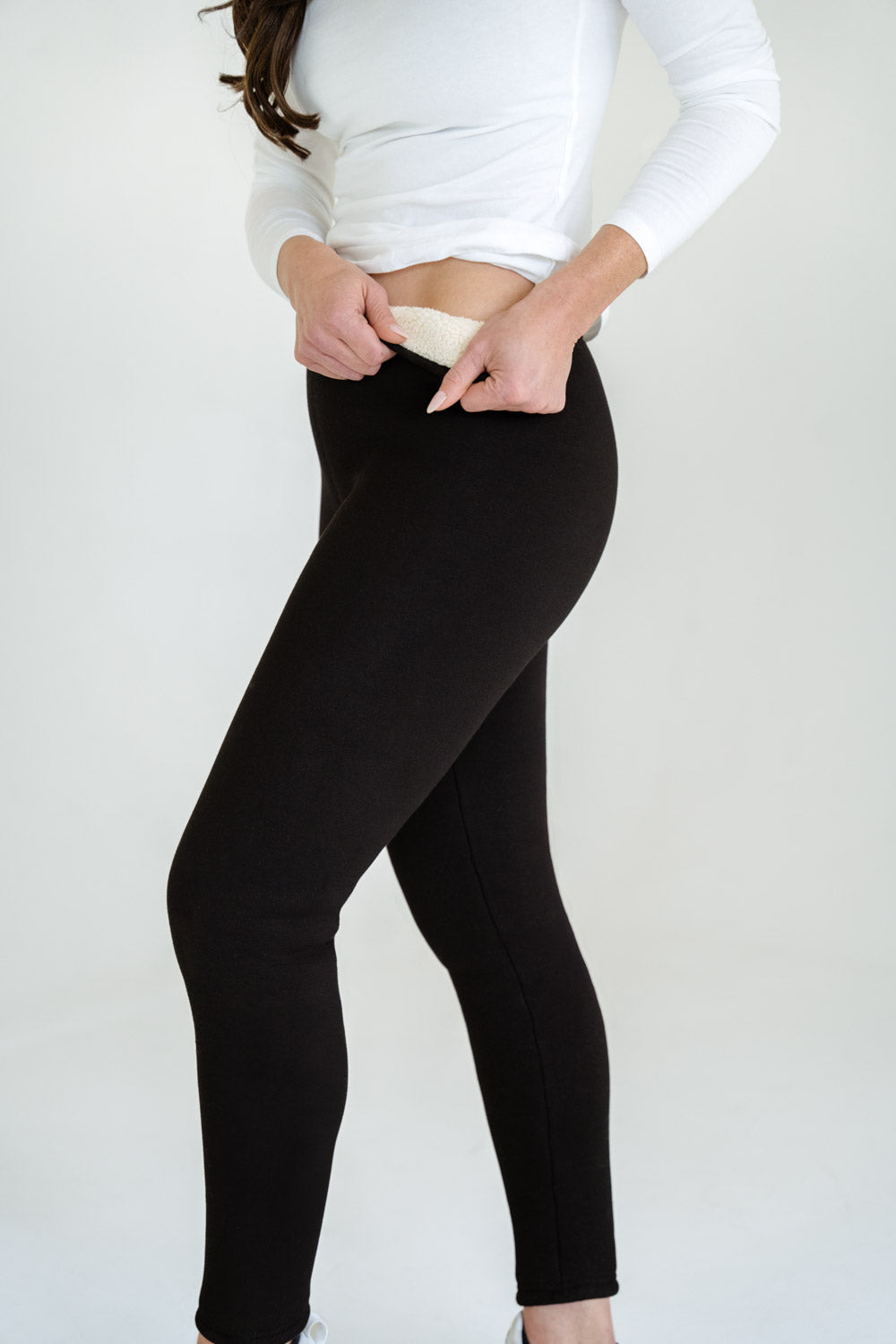 Alpine Summit Heavyweight Fleece Leggings - Black