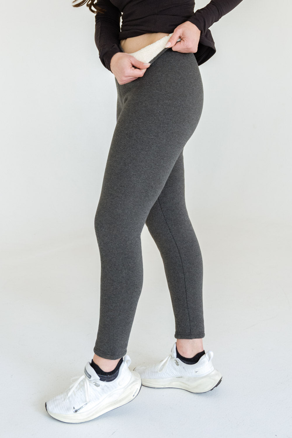 Alpine Summit Heavyweight Fleece Leggings - Heather Gray