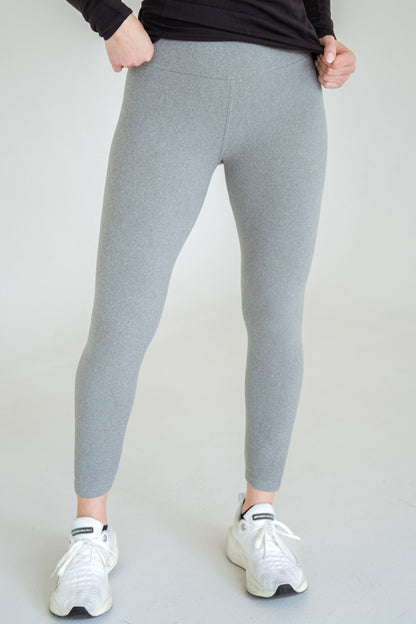 Alpine Haven Midweight Fleece Leggings - Heather Gray